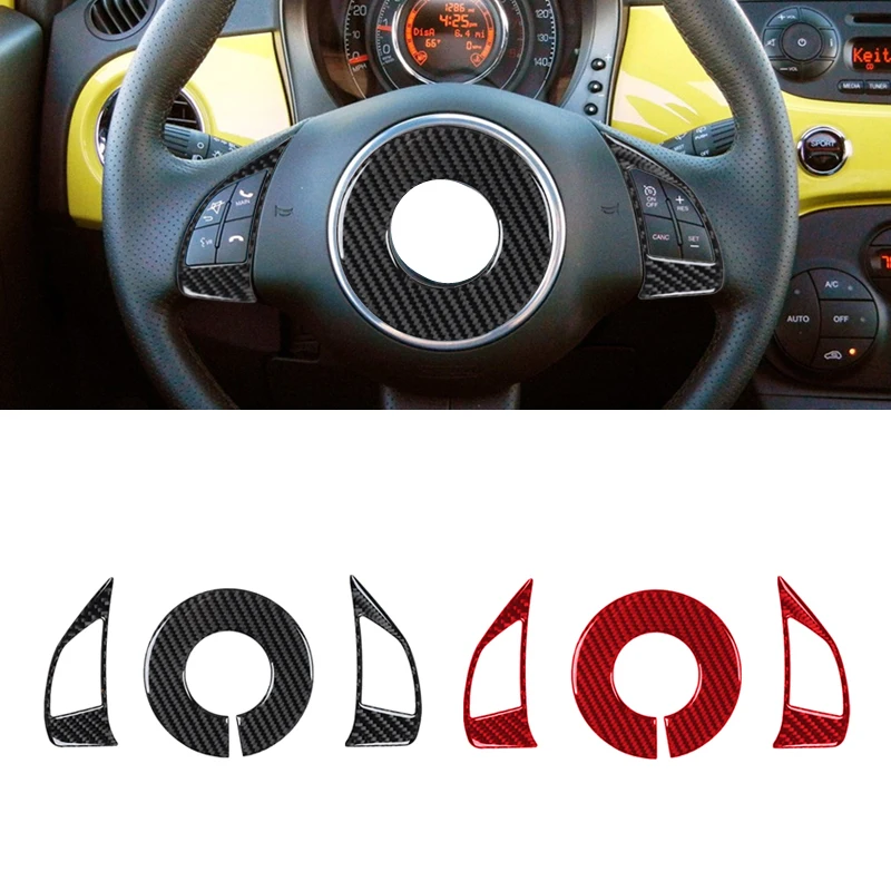 

Мягкая наклейка из углеродного волокна для автомобильной отделки руля Fiat 500 2012-2012