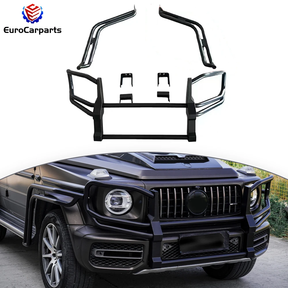 2019+ G CLASS W463A W464 G63 Внедорожный полный бампер Bull Bar Защита переднего бампера Нержавеющая сталь Внешняя часть кузова