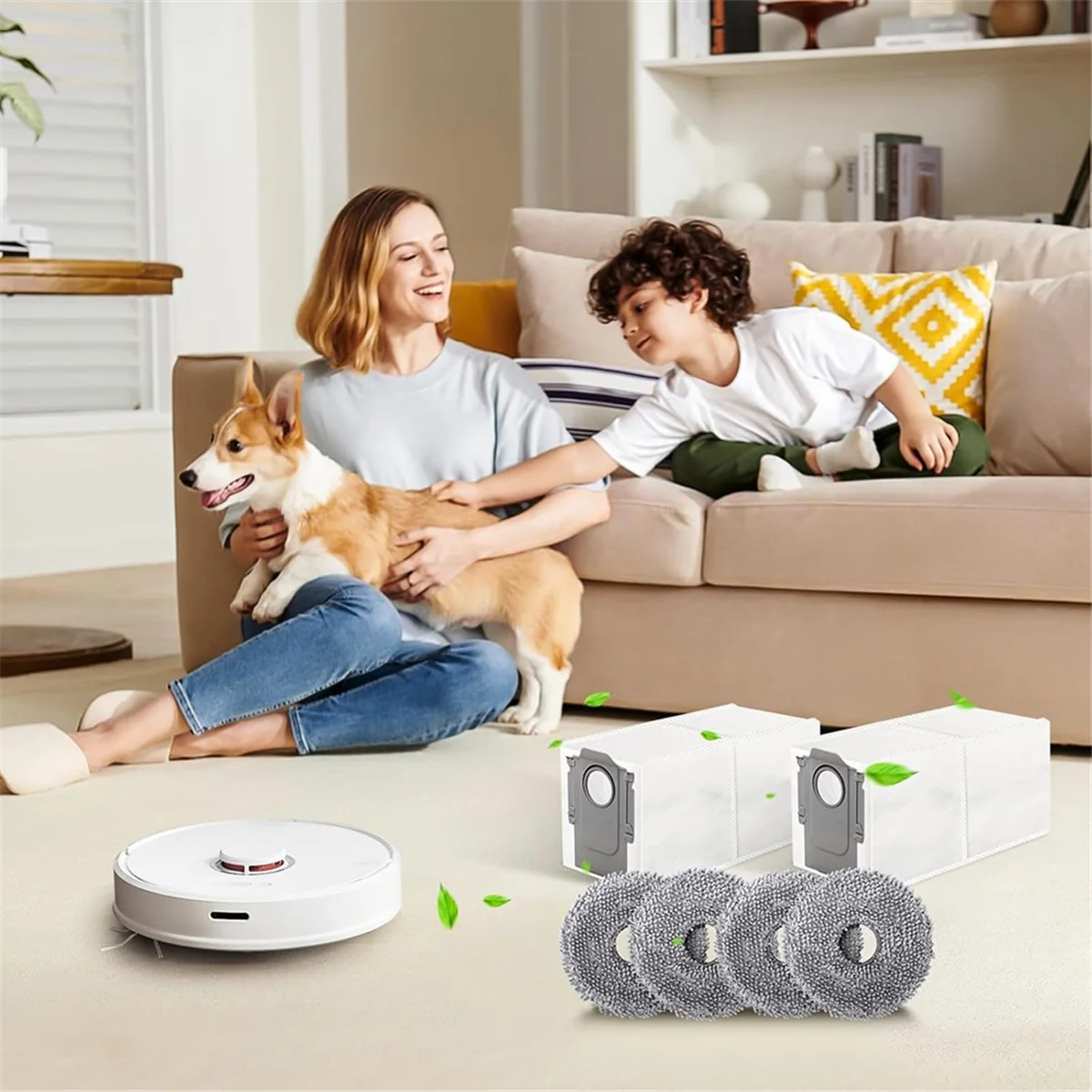 Sacs à poussière pour aspirateur robot Roborock Q Revo/Qrevo MaxV, pièces de rechange