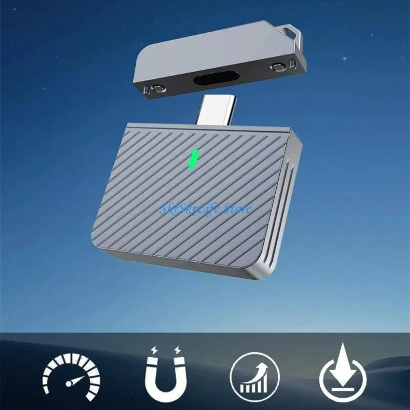 

E65E Sleek и прочный металлический жесткий диск для жесткого диска для M.2 SSD, идеально подходит для хранения GO