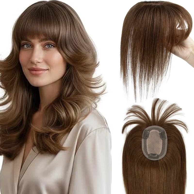 

100% реальные человеческие волосы 3D кружева верхушки с чесноком мягкий натуральный клип в волосах для женщин повседневной жизни покрывают тонкие седые волосы