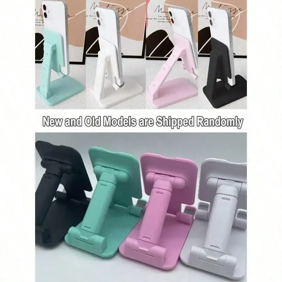 

1Pc Foldable Desktop Mobile Phone Holder, Suitable For Watching Tv Series, Studying And Working, Easy To Carry, 4 Colors Availab