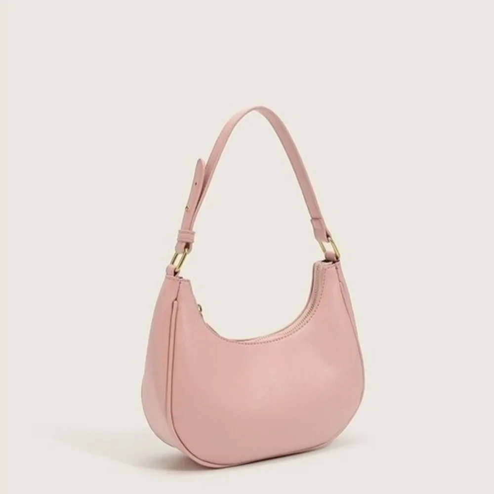 

Summer New PU Leather Fashion Accessories Color Matching Crescent Bag Can Change Shoulder Handbag At Work Weekend