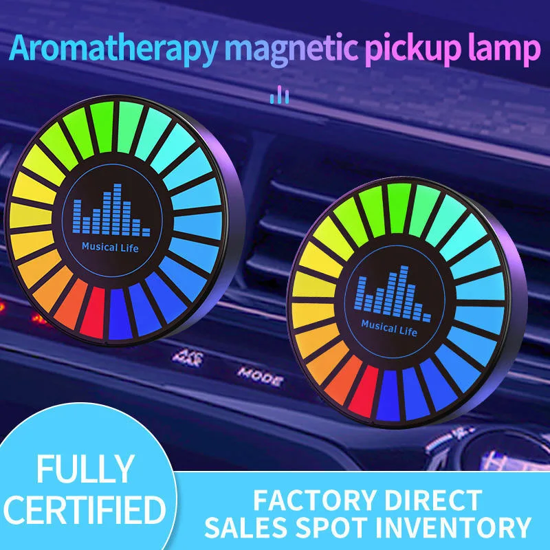 

RGB Car Aromatherapy Diffuser USB Powered Ambient Lighting Music Rhythm Sync Natural Fragrance for Car Air Outlet or Room
