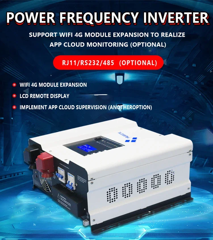 18KW Pure Sine Wave AC Solar Inverter 12V 220V 230v 240v with MPPT Solar Charge Controller off grid solar inverter