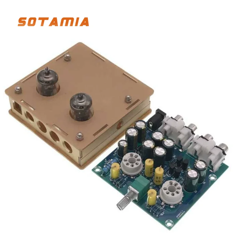SOTAMIA Fever 6J1 Tube Preamp Amplifier Bile Machine Amplifier Bile Buffer Effector Electronic DIY Kit 2.0 Stereo