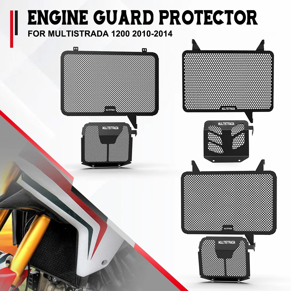 

Для Ducati Multistrada 1200 2010-2011-2012-2013-2014 защита головки блока цилиндров Multistrada 1200, решетка радиатора, защитная крышка