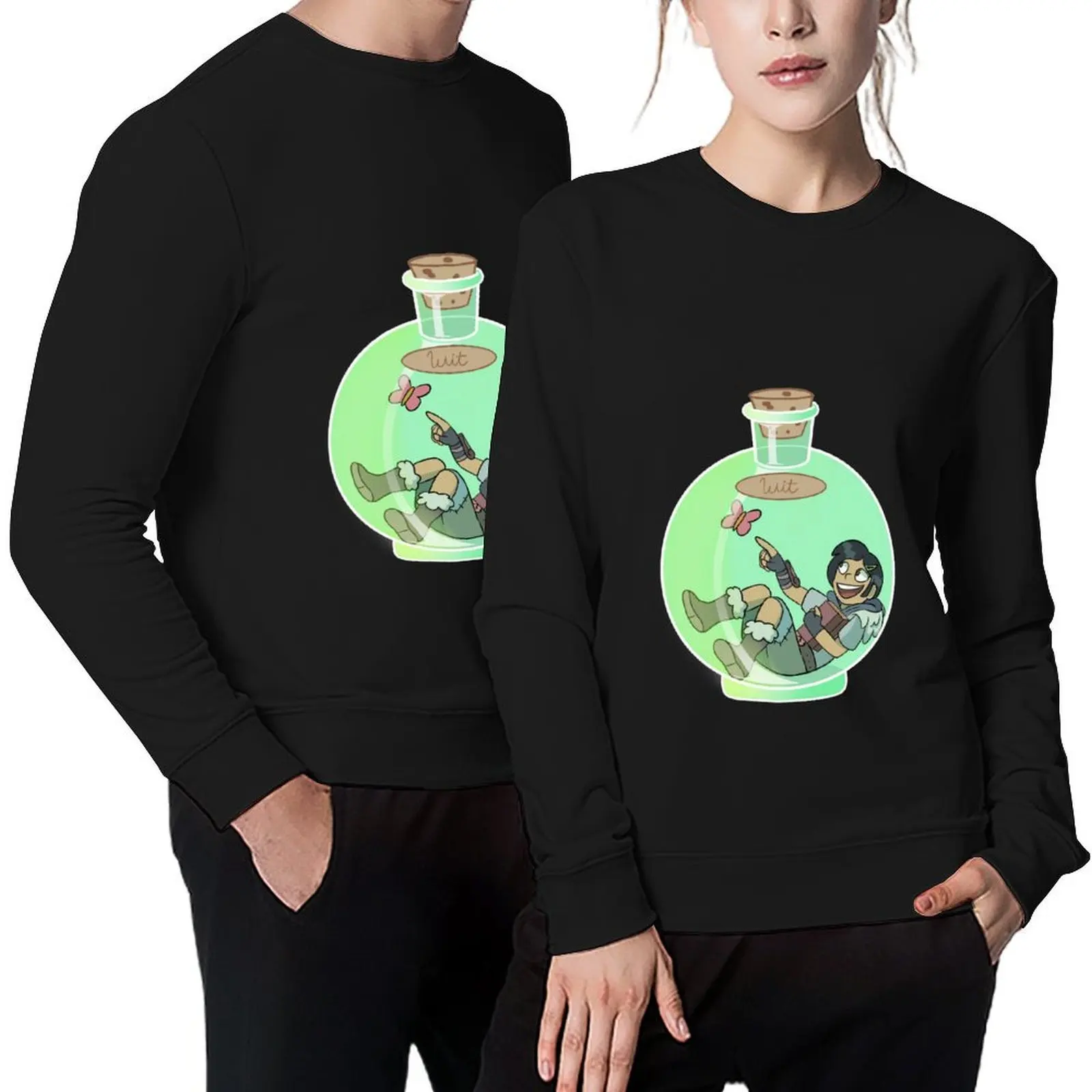

Amphiba Marcy Wu in a Bottle Pullover clothes for men blouse anime clothes mens clothing hooded sweatshirts