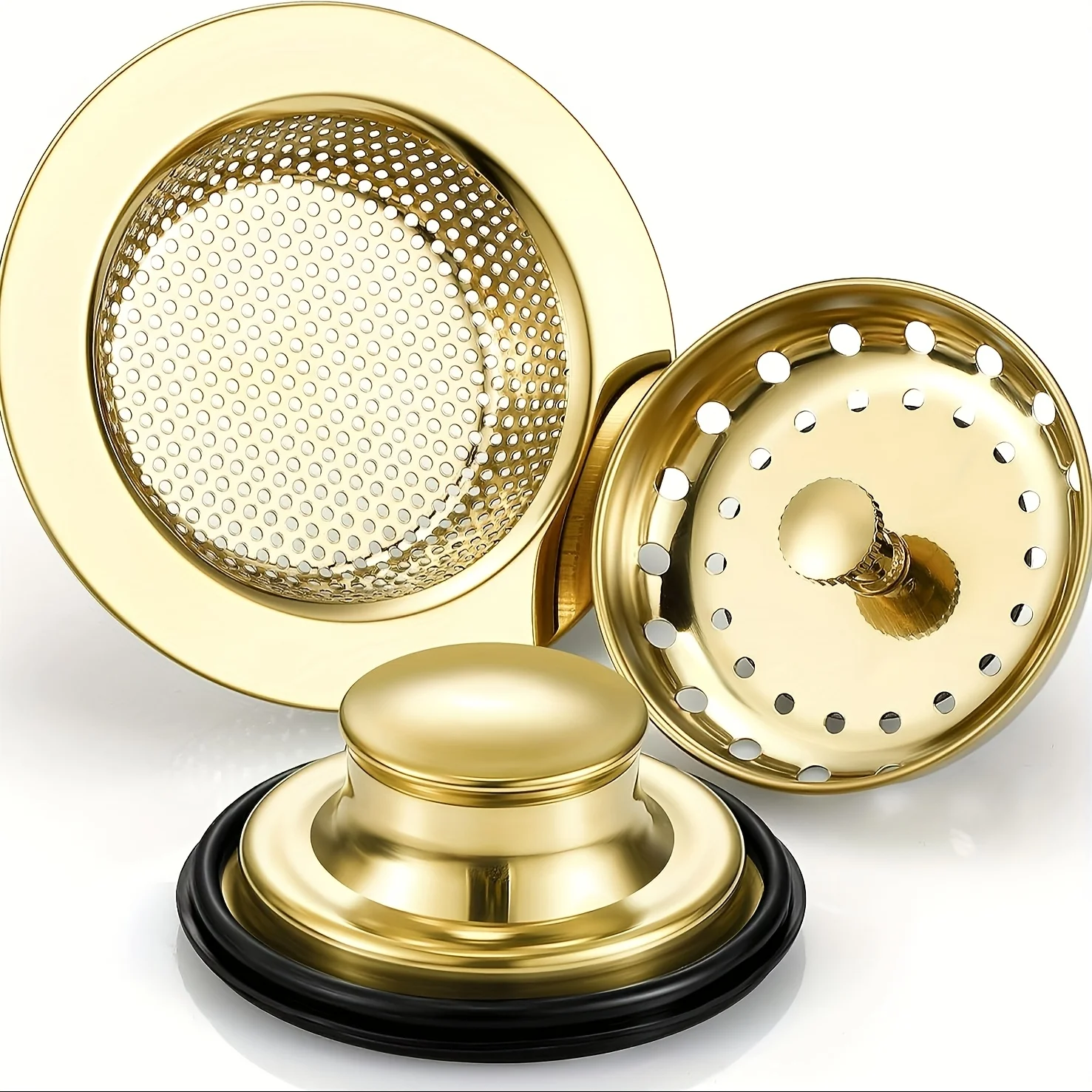 

Корзина для раковины в американском стиле, 3 шт., удаление мусора, противозасоряющийся фильтр