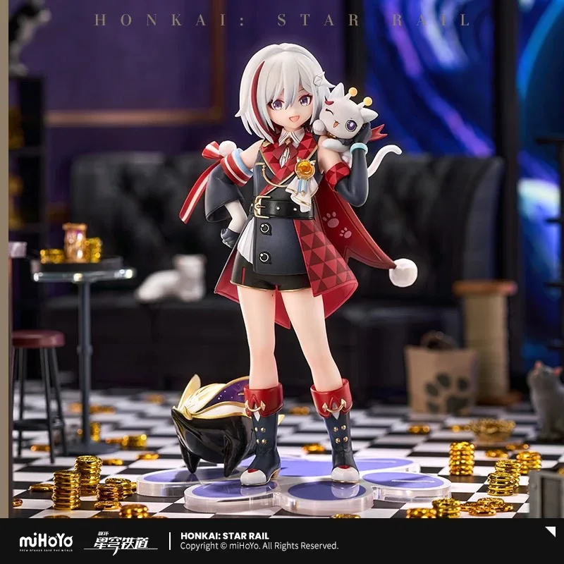 Pre Sale miHoYo Official Genuine Honkai Star Rail Tiny Cat Series Topaz & Numby Figurine Ornaments Cosplay Anime Game Gifts