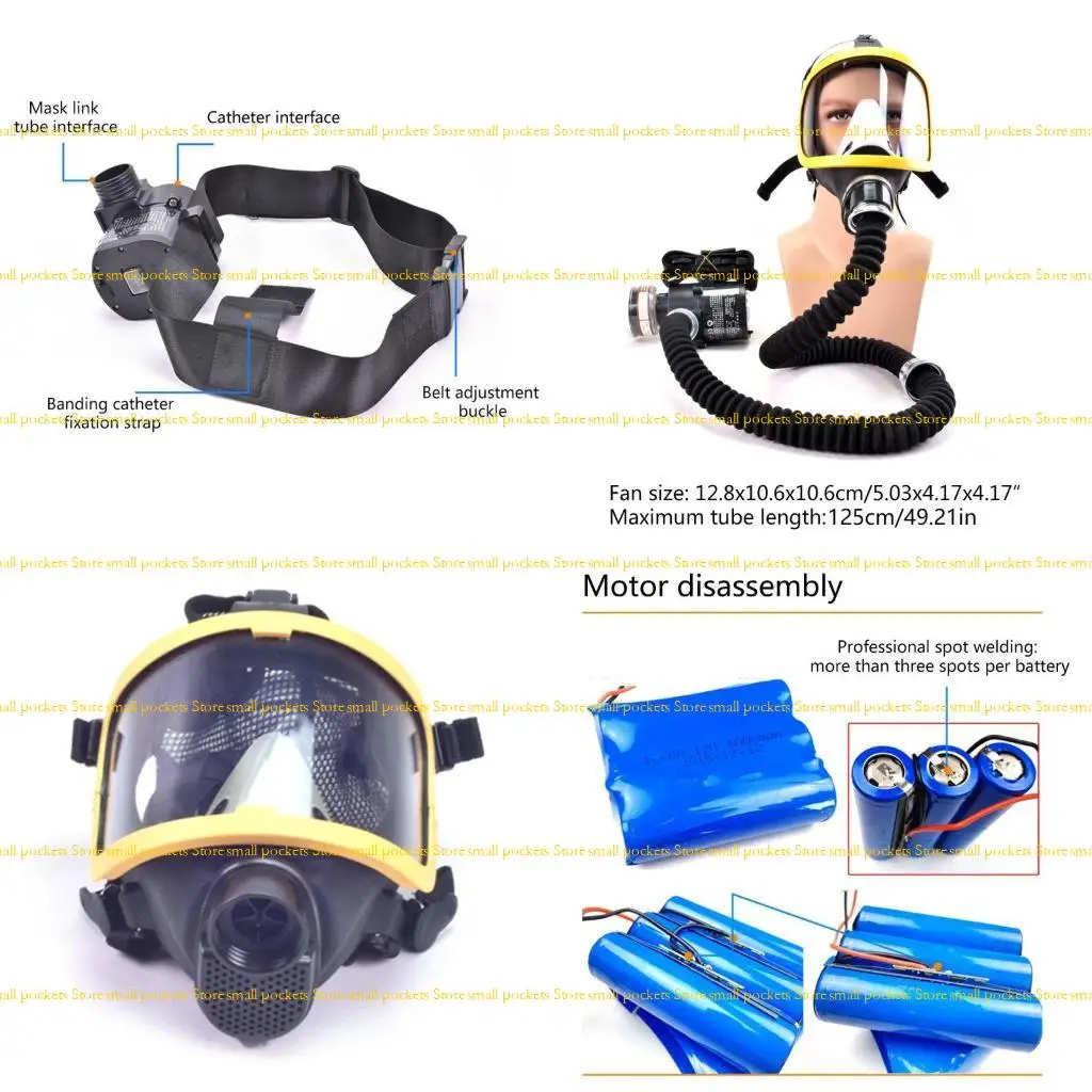 

R1WD Protective Constant Supplied Air Fed Full Face Gas Mask Respirator System