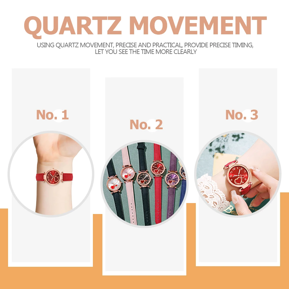 Love Heart Shaped Watch for Women Elegant Waterproof Ladies Wrist Watches Fashion Quartz Timepiece Casual Bracelet Gift Precise