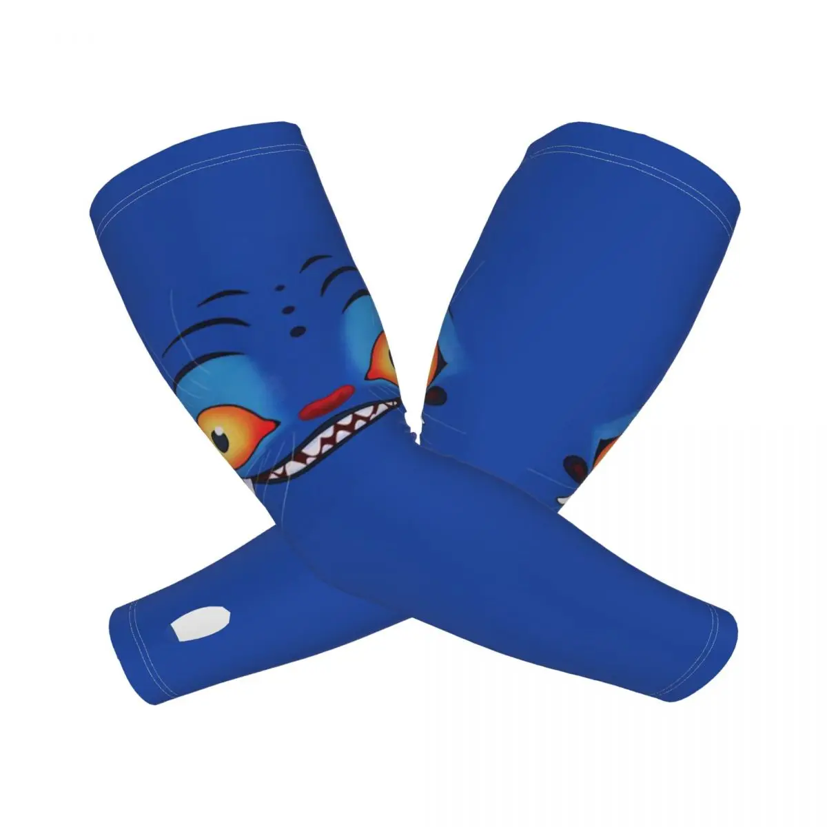 

KPop Demon Hunters Huntrix Blue Tiger Derpy Открытые нарукавники Защитный чехол от солнца и ультрафиолета Летние ледяные шелковые велосипедные татуировки на рукавах