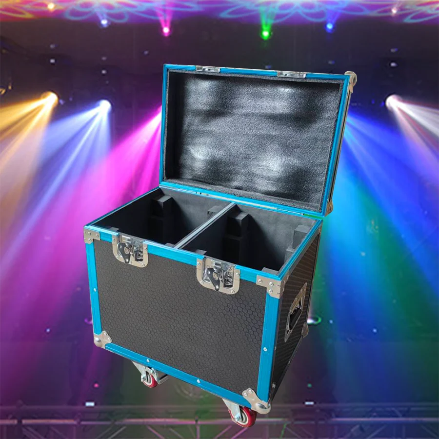 1 Flightcase for Led Zoom Wash Common Model 19x15W RGBW Movinghead Stage Light Dmx Dj Bar Party Black Blue Red NO Light