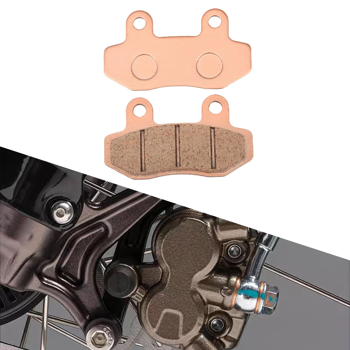 Für Sur-Ron Surron Ultra Bee Dirt Bike Teile Motorrad Vorder- und Hinterrad-Bremsbeläge OEM Original Kupferbasierte Sinter-Enduro-Bremsbeläge