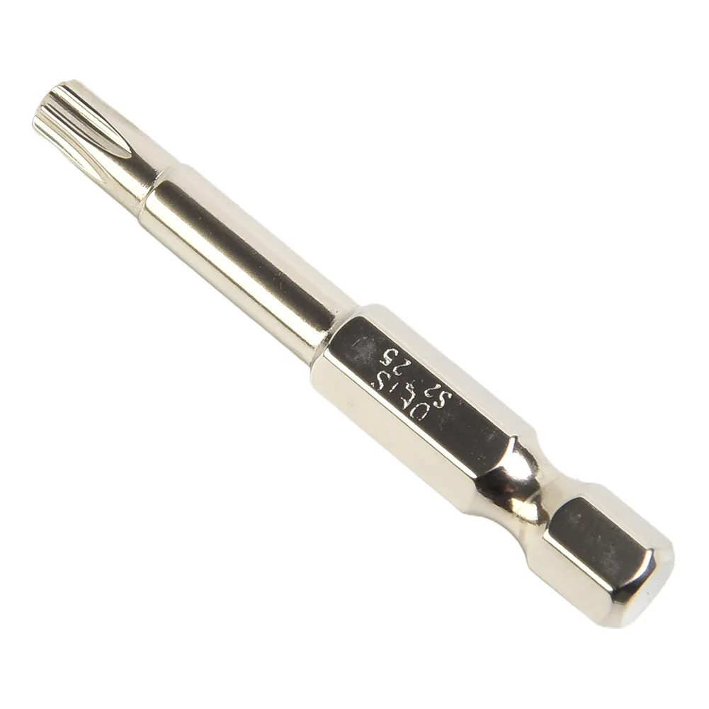 Torx chave de fenda para remoção de parafuso, haste hexagonal oca, T6-T40 Cabeça, furadeira elétrica, acessórios para ferramentas elétricas, 1Pc, 1/4 ", acessórios