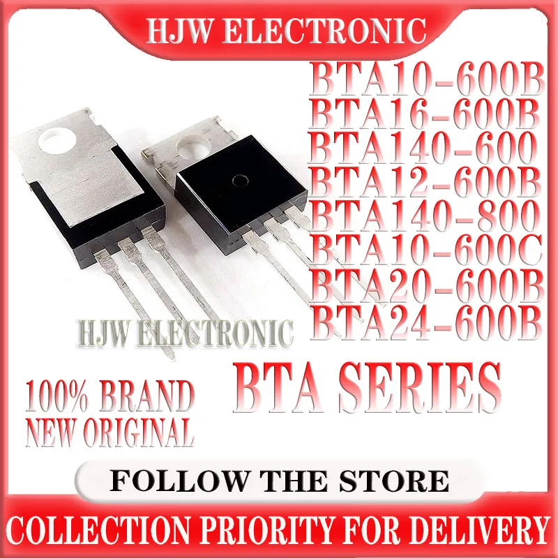 10pcs BTA16-600B TO220 BTA10-600B BTA10-600C BTA12-600B BTA20-600B BTA24-600B BTA10-600 BTA12-600 BTA140-600 BTA140-800