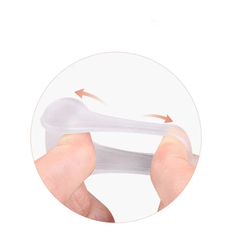 2pcs/Set Silicone Gel Straightener Two Hole Toe Separator Bunion Adjuster Hallux Valgus Foot Care Foot Pain Relief for Men Women