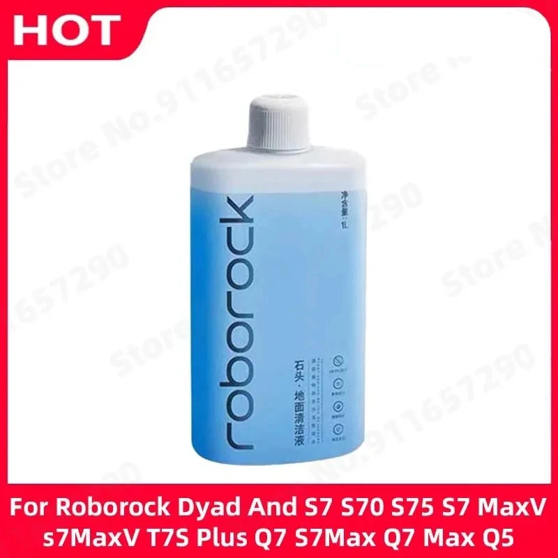 1L Original Floor Cleaning Solution For Roborock Dyad And S7 S70 S75 S7 MaxV S7 MaxV T7S Plus S7Max Q7 Max Q5 99.9% Antibacteria