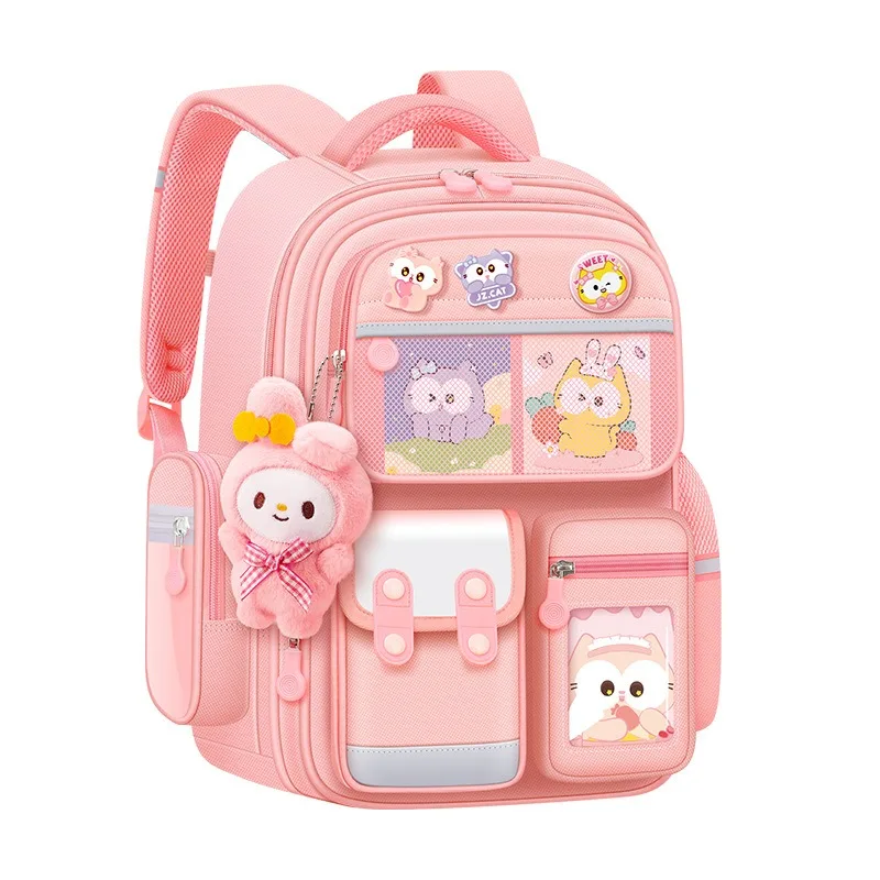 

Sweet Kuromi Anime Kawaii Sanrio Ins Schoolbag Cute Plush Doll Hello Kitty My Melody Students Storage Book Backpack Gifts Kids