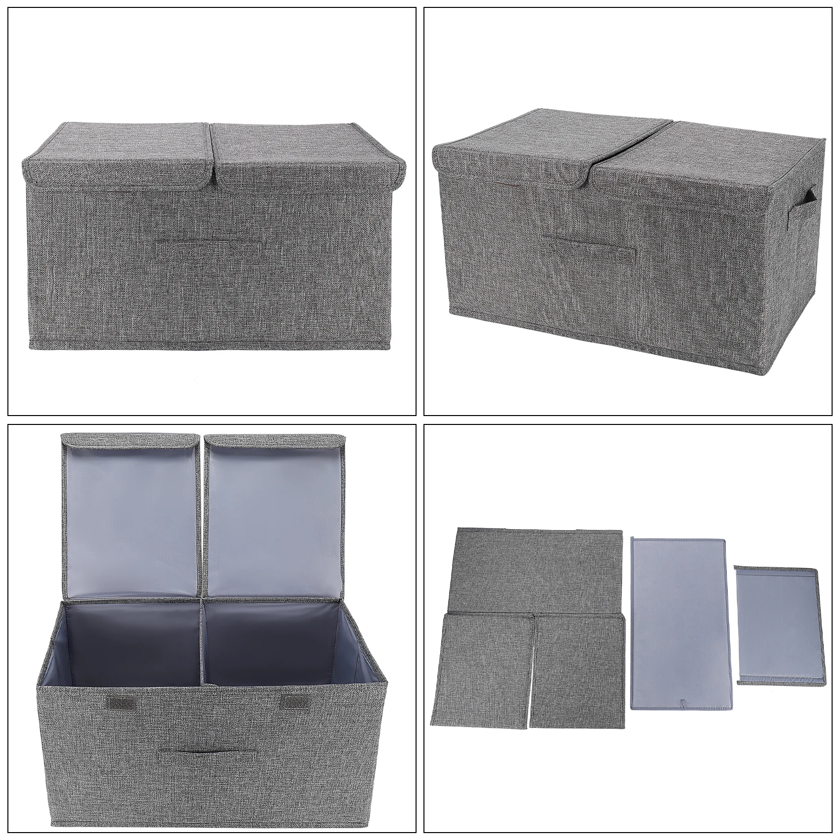 

Versatile Storage Box,Collapsible Fabric Storage Box With Lid,Organizer For Toys/Clothing/Home/Office Or More