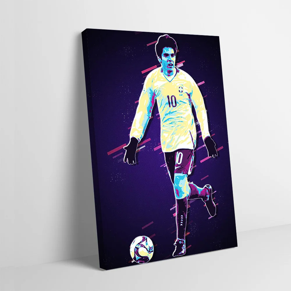 Soccer Player in Retro Style Printing Poster Custom Pictures Wall Art Canvas Painting Gift for Decoration Living Room Wand Deko
