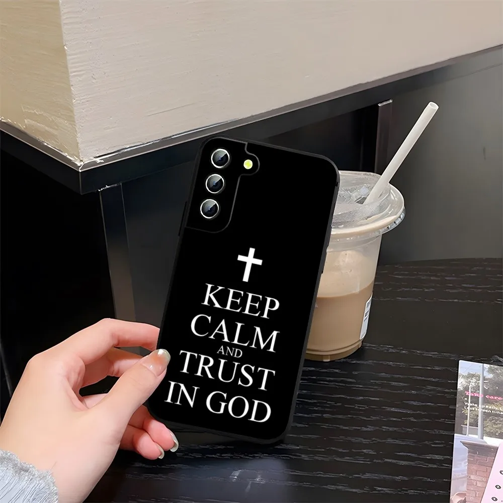 Bible Verse Jesus Christ Christian Phone Case for Samsung Galaxy S24 S20 S21 S23 S22 Ultra Fe Plus M54 A34 A54 A24 A52 A53 Coque