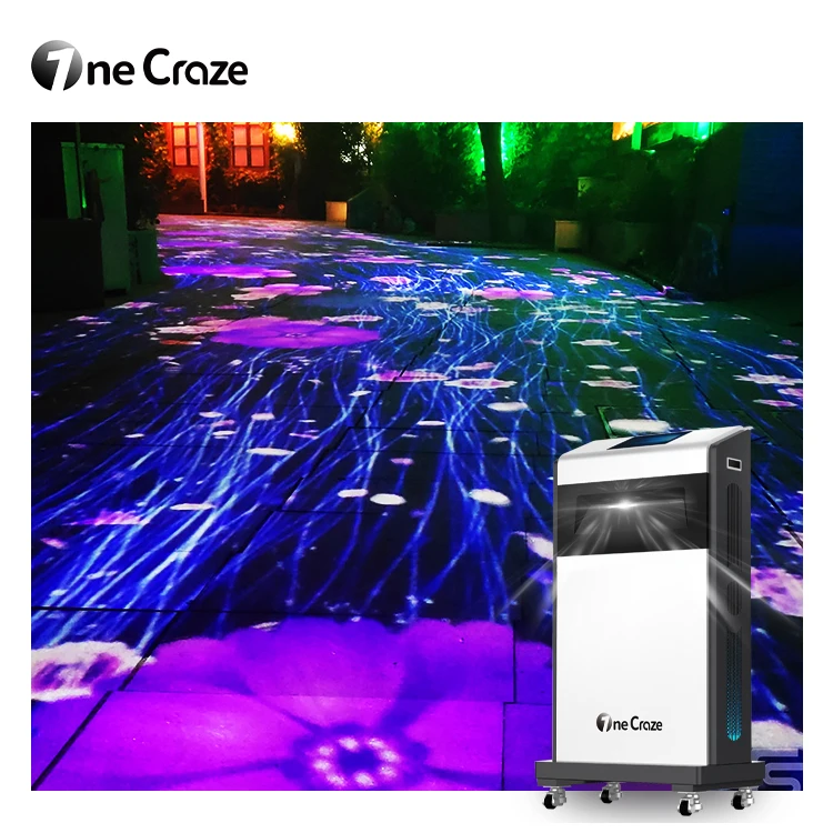 Movable all-in-one machine touch screen interact screen projection system interactive floor projector game