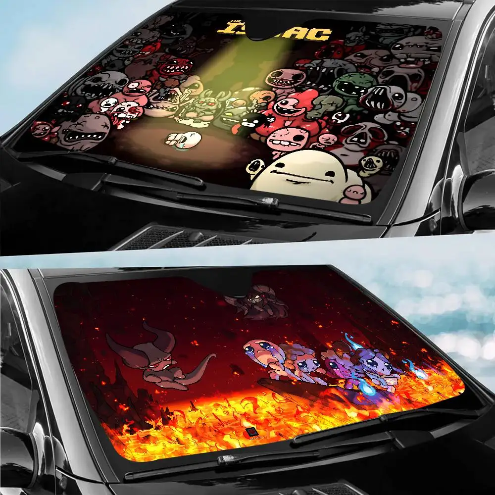 Hot Game The Binding Of Isaac Car Windshield Funny Sun Shade Foldable UV Ray Sun Visor Protector Sunshade for Front Window view 3