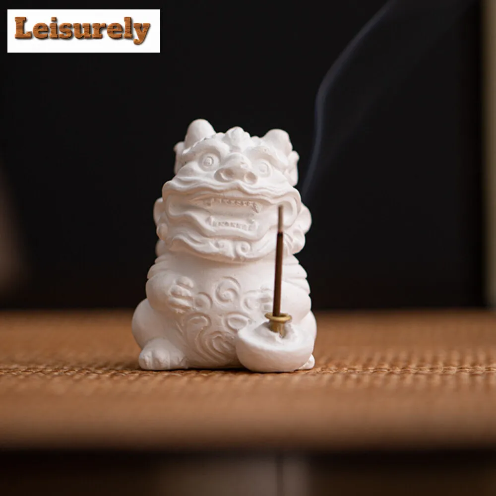 Clear Water Mud Awakening Lion Fragrance Insert Seat Aromatherapy Stove Tea Pet Decoration Incense Holder Aromatherapy Furnace