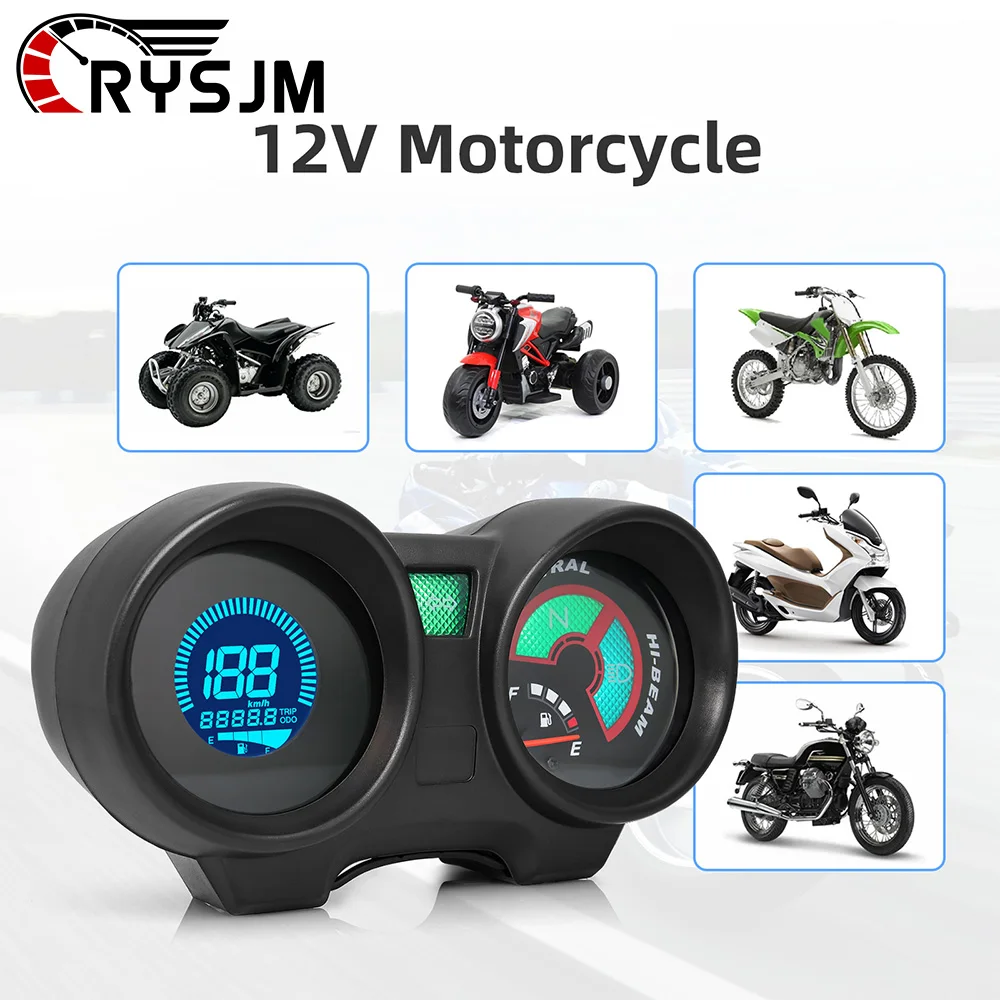 SS Digital Motorcycle Speedometer Instrument Panel For CG125 Year 2000 to 2008 Fan 125 Titan 125 2013 Dashboad Fuel Level Gauge