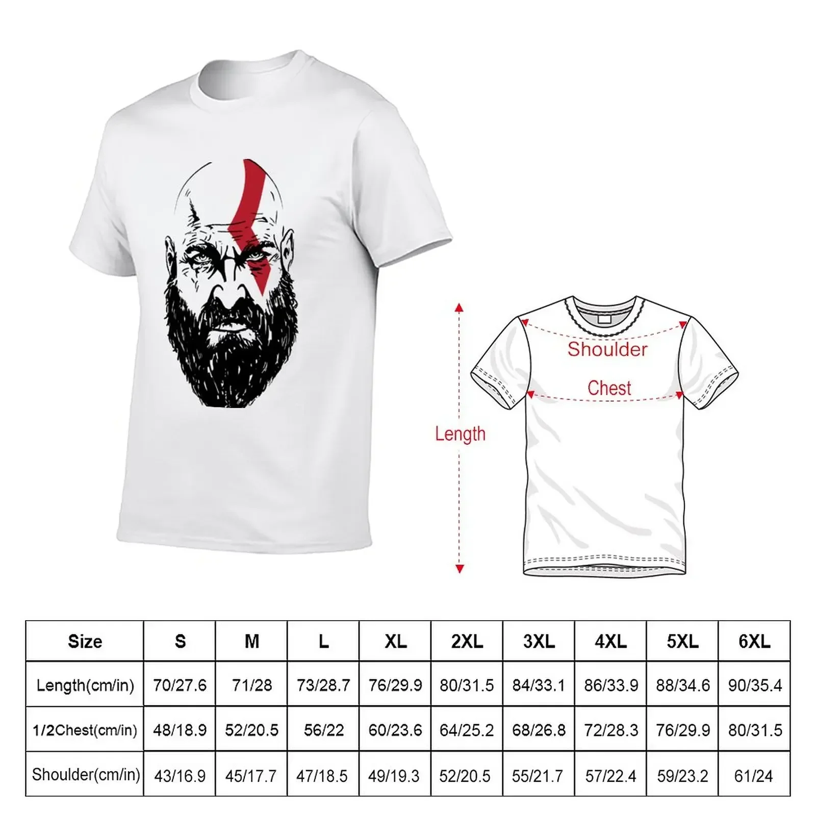 Kratos T-Shirt Aesthetic clothing sweat vintage oversized t shirts for men