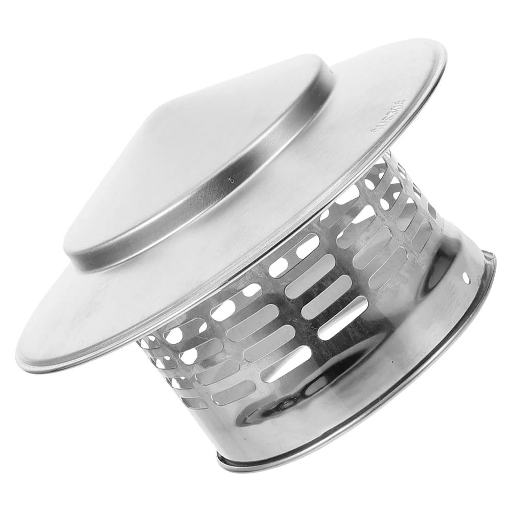 Thick Durable Chimney Rain Cap Stainless Steel Roof Vent Cover Weatherproof Chimney Protector Cover Roof Vent Caps