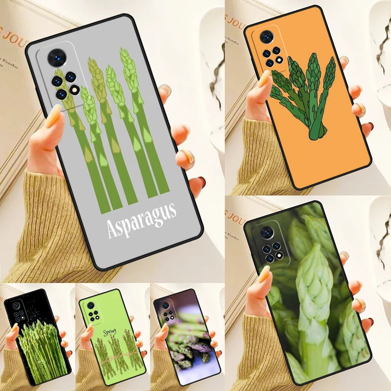 Garden Asparagus Vegetable Case For Samsung Galaxy S24 Plus S23 S20 S21FE Lite S22 Ultra Note 20 S8 S9 S10 Phone Coque