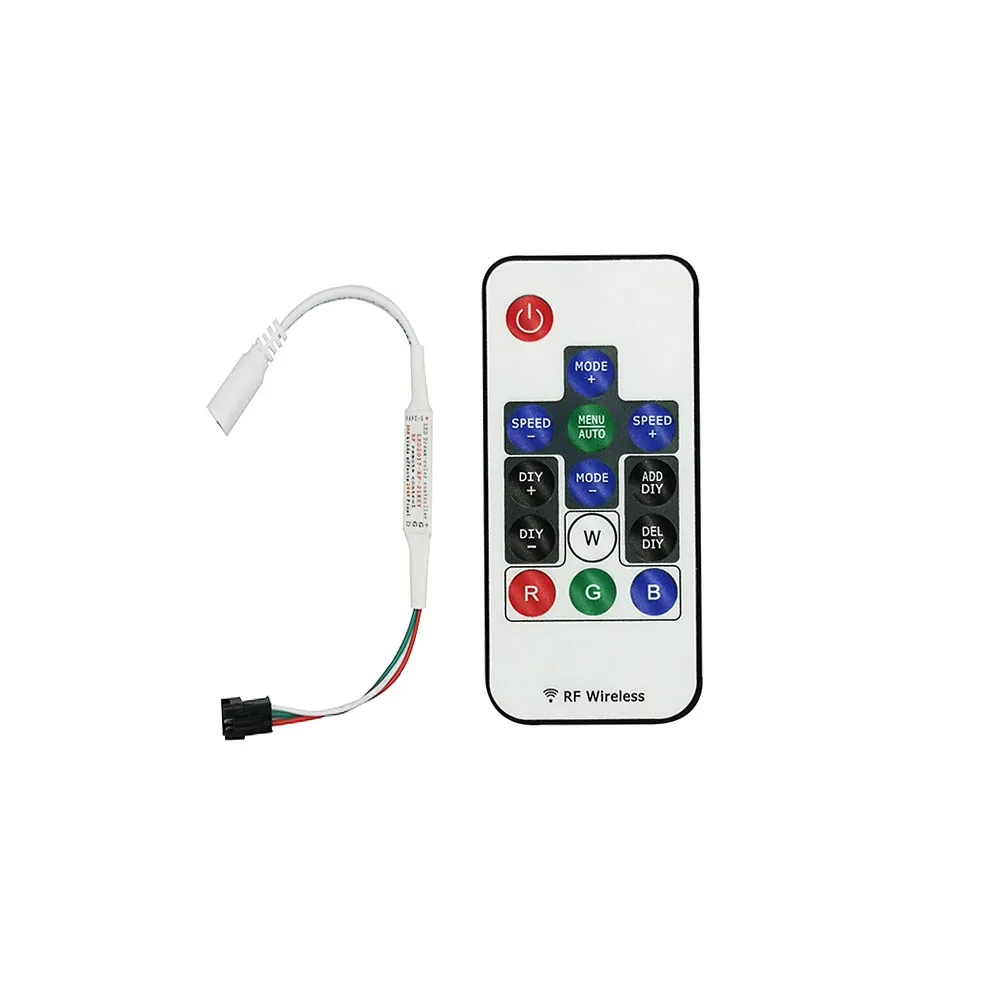 14 key RGB wireless mini RF pixel controller WS2811 WS2812 LED pixel controller DC5-24V