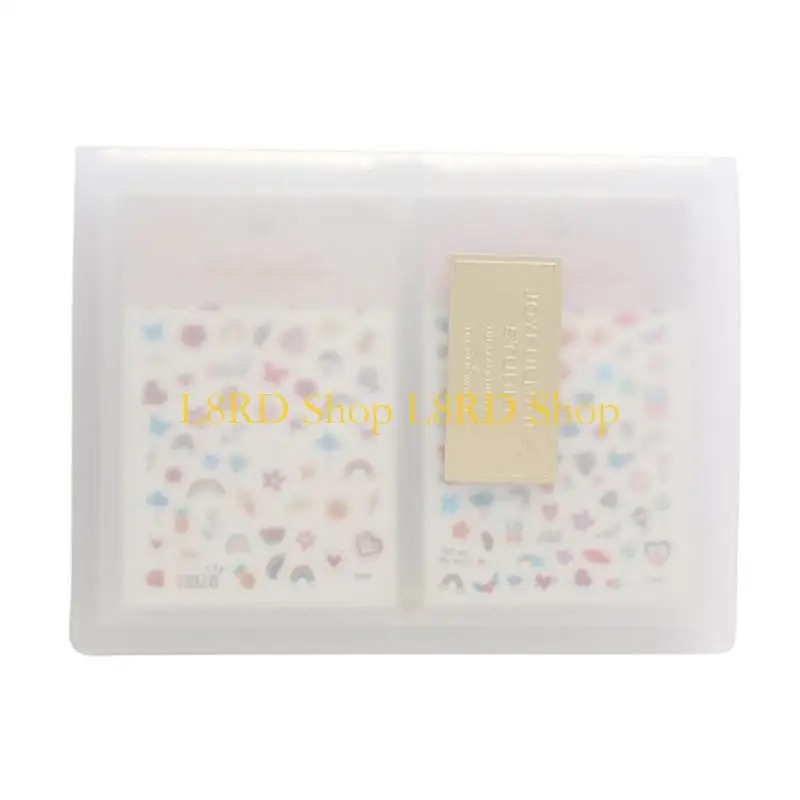 Archiviazione album del giacimento per unghie L8rd per classificazione e protezione delle decalcomanie manicure