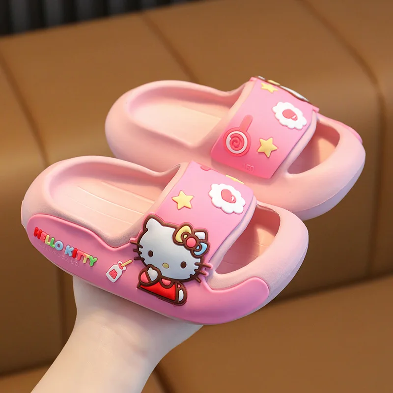 

Summer Children's Cartoon Slippers Women's Indoor Non-slip Thick-soled Home Shoes Outdoor Sandals For Boys and Girls