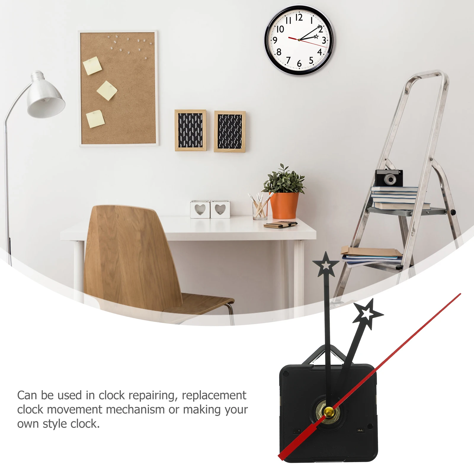 

2 Pcs High-Torque DIY Clock Movement Kits Replacement Clock Mechanism Repair Parts Silent Acrylic Quartz Clock