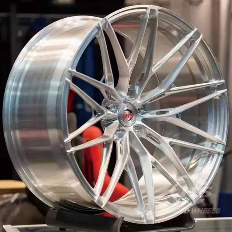 Custom 1-Piece Multi-spokes Brushed Forged Passenger Car Wheels Rims 5x120 5x114.3 5x112 Rim 18 19 20 21Inch for Corvette C8