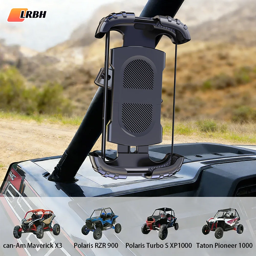 

LRBH Bike Phone Mount, 360° Rotation & Anti-Shake Lock, 1-Second Install for Motorcycle/ATV/Bicycle, Fits 4.7-7.2" Phones