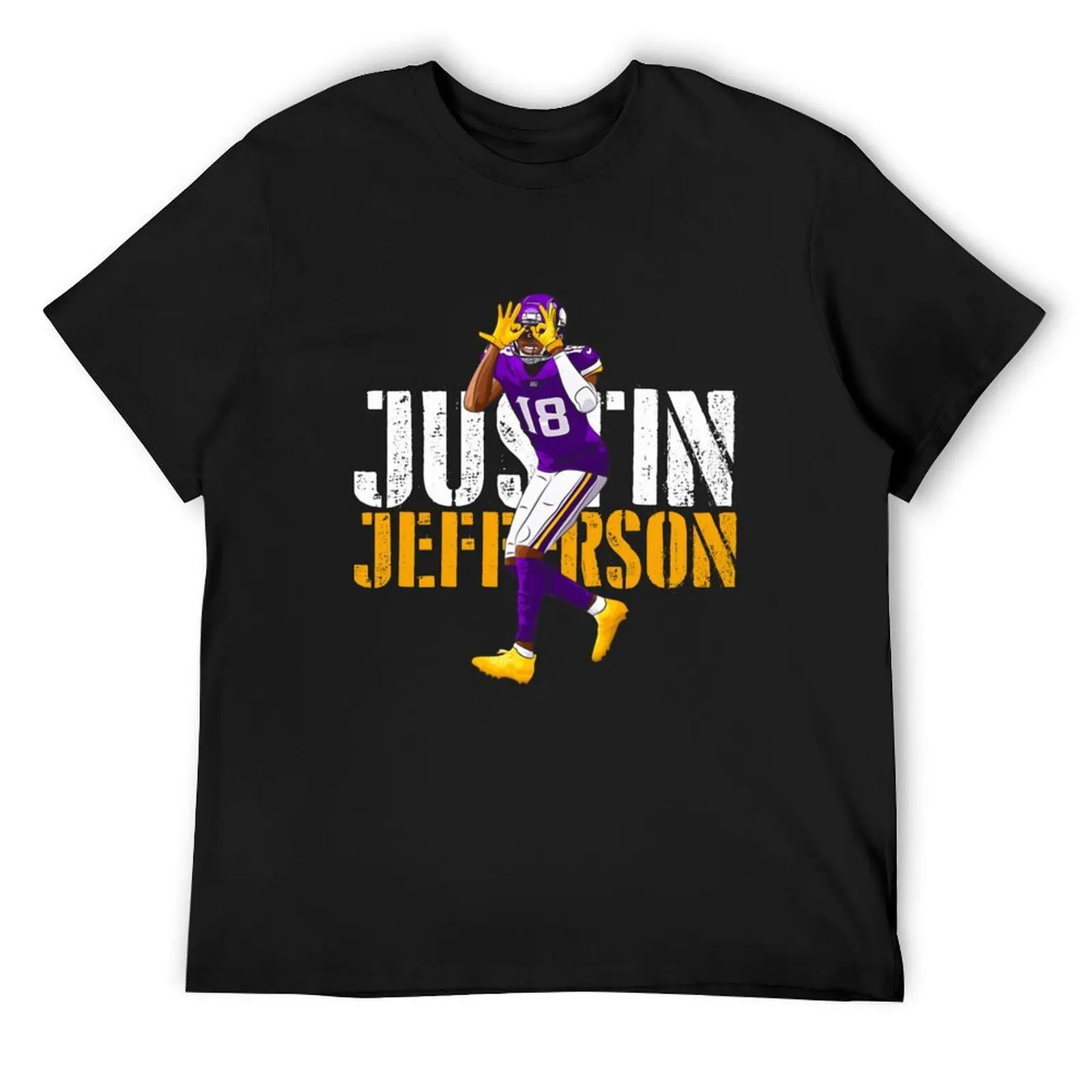 

JUSTIN JEFFERSON Classic T-Shirt sports fans shirts graphic heavyweights basketball graphic tees mens graphic t-shirts pack