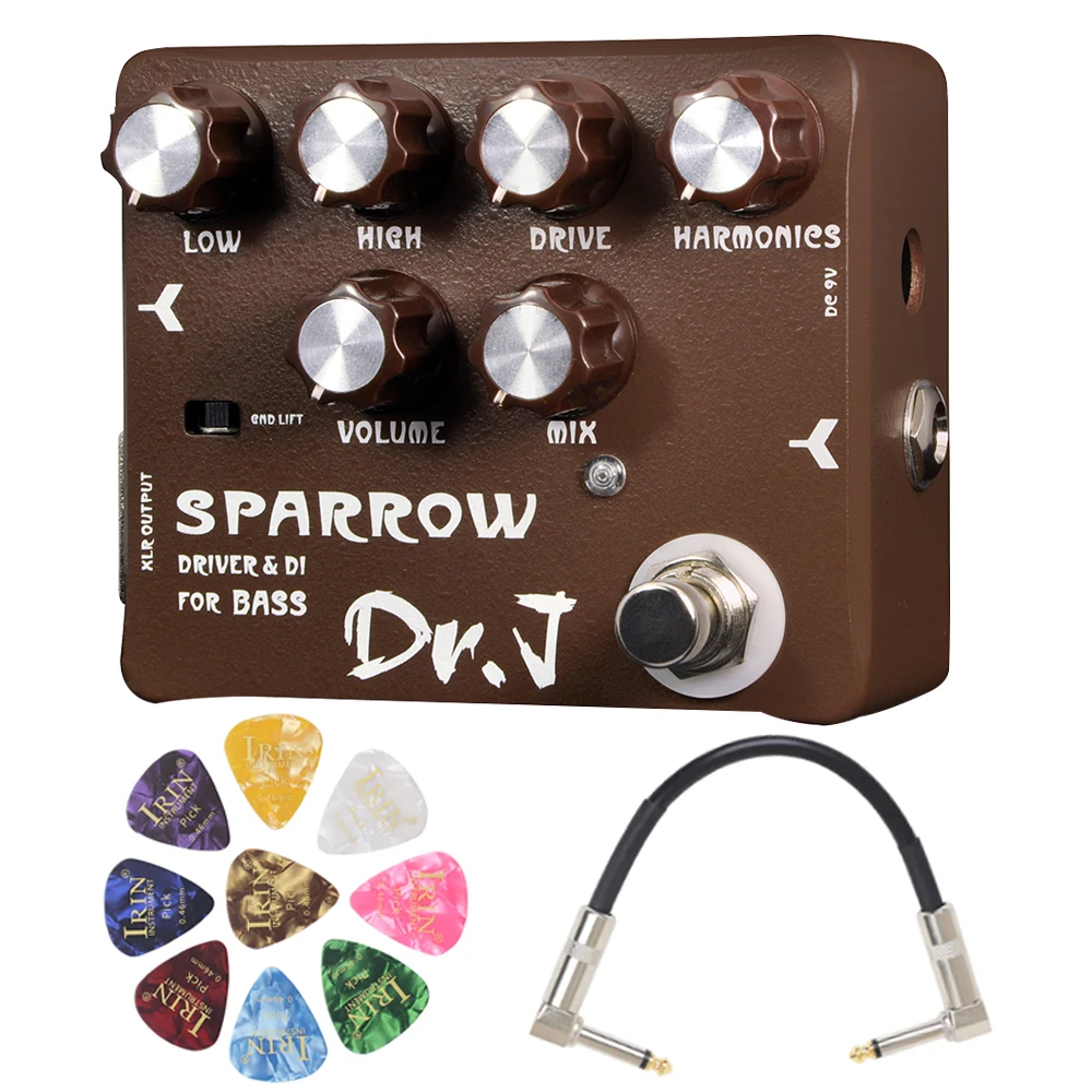 

Педаль для гитарных эффектов JOYO D53 SPARROW DRIVER, запчасти для электрогитары Серии Dr.J, аксессуары, педаль для басов