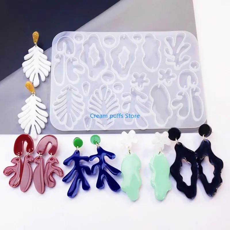 50LE Irregular Epoxy Casting Resin Mold Earring Keychain Jewelry Pendant Mold