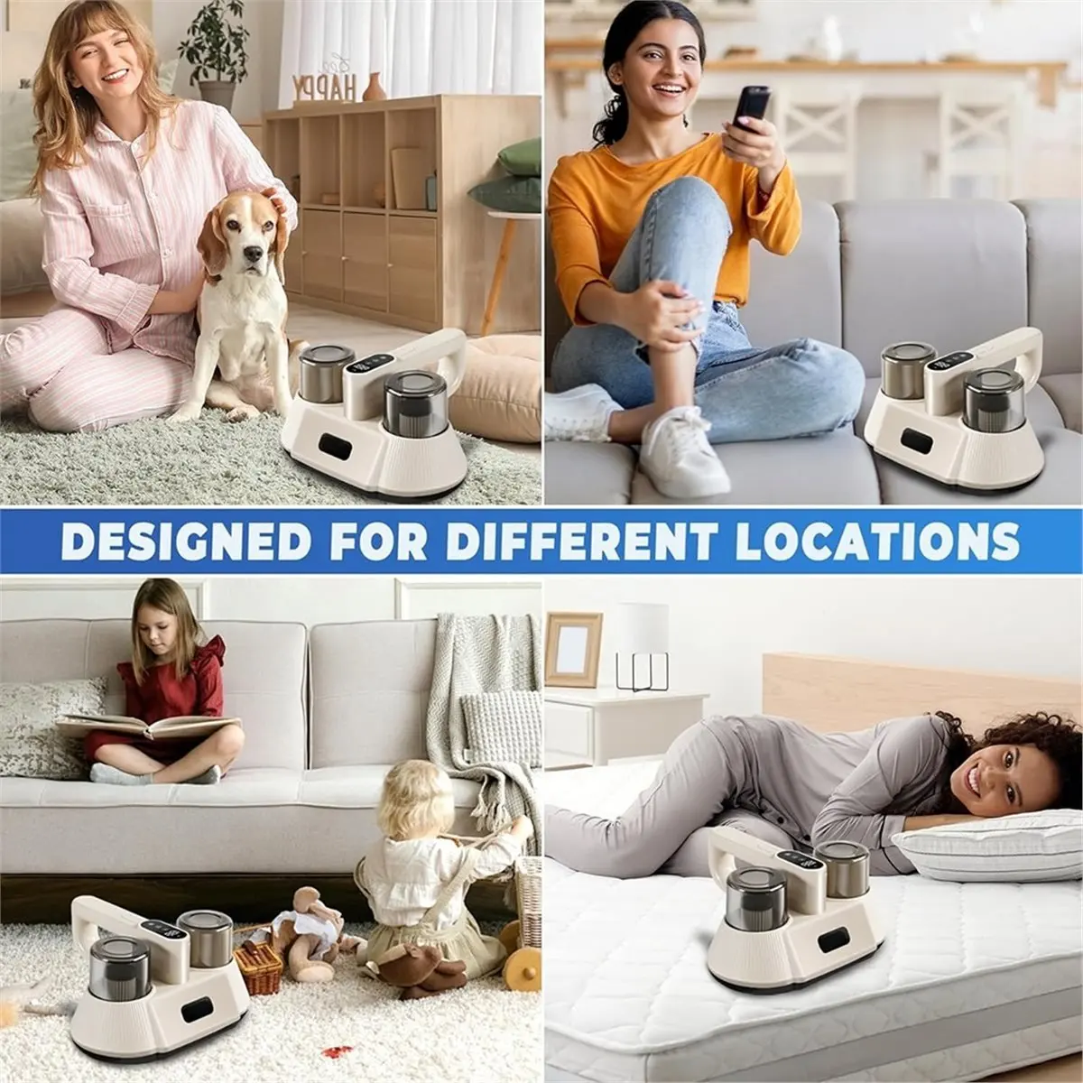 

Кровать Пылесос Беспроводной пылесос для матраса Технология с питанием Сильное всасывание Низкий уровень шума Ручной пылесос