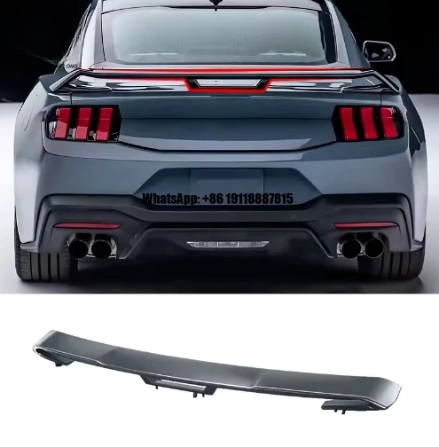 

High Material Car Spoiler for Ford Mustang 2024 Carbon Fiber Ducktail Rear Trunk Spoiler Performance Pack Wing Splitter Diffuser