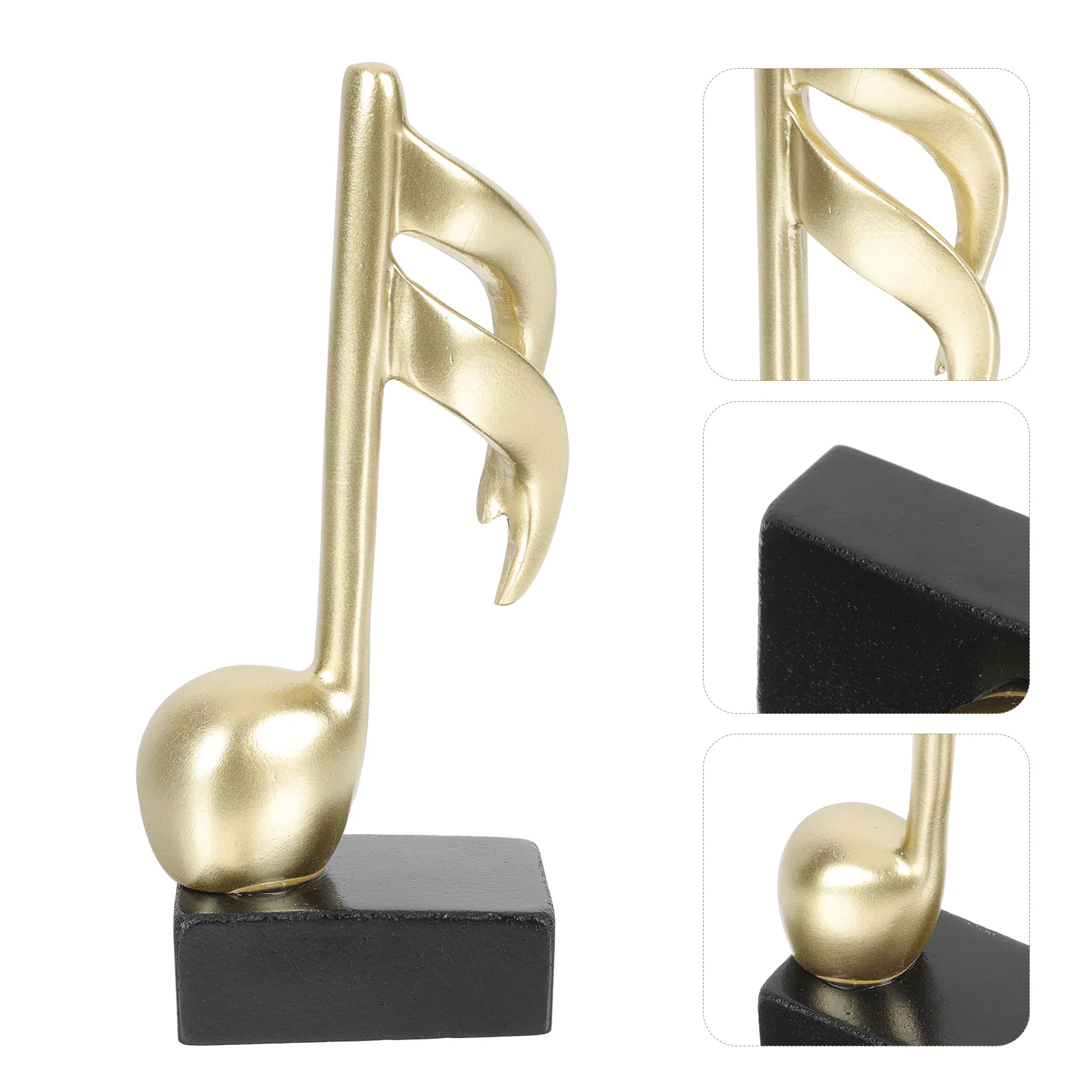 Dining Table Music Trophy Staff Girl Decor Note Decorations Synthetic Resin Singing Contest Prizes Shape