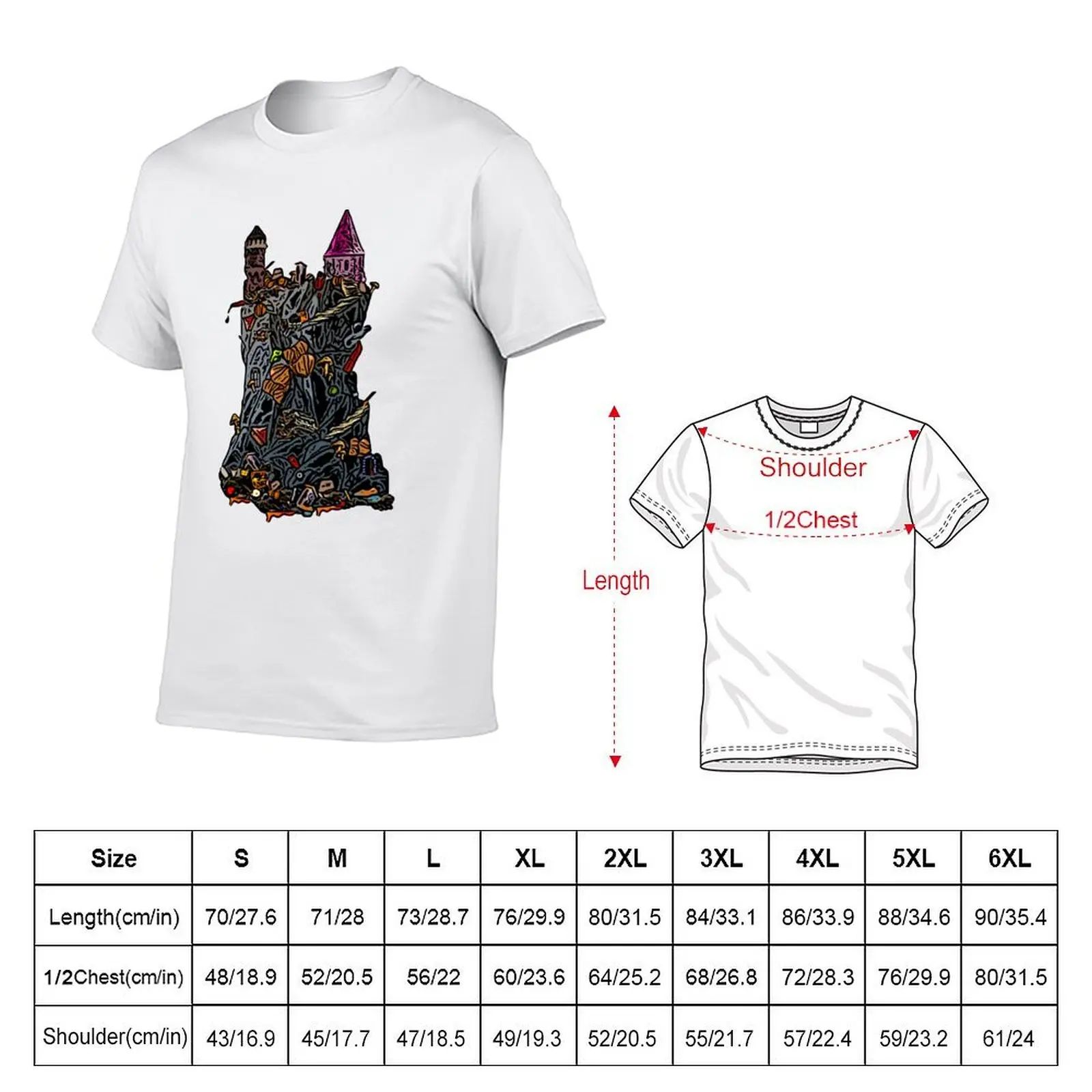 The Trash Mountain T-Shirt t shirts for man slim fit t shirt man luxury T-Shirt