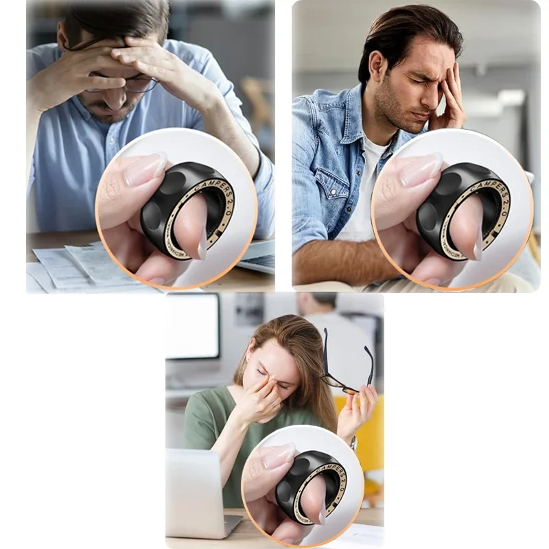 Anneau magnétique pour soulager le stress, jouet anti-anxiété, anneau rotatif pour adultes, gadgets sympas pour hommes et femmes, idée cadeau d'anniversaire