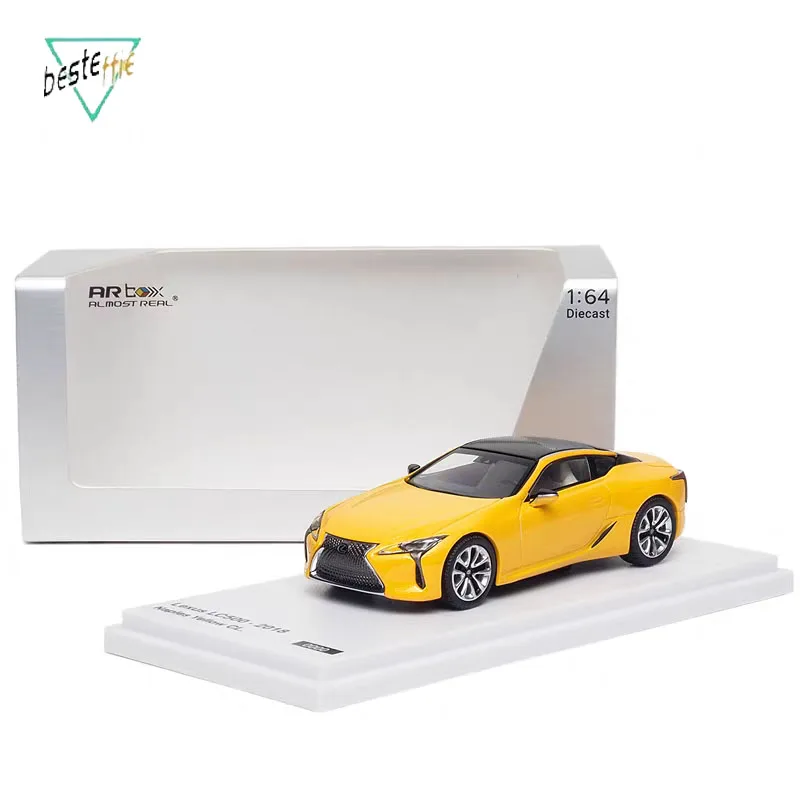 

В наличии Новая почти настоящая модель автомобиля 1:64 AR Box Lexus LC500 2018, серия, модель из сплава, украшение для комнаты, коллекционный подарок на день рождения