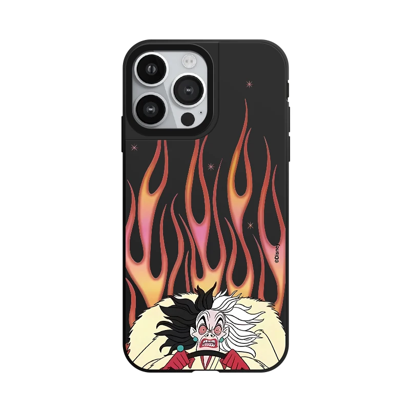 Disney funda de teléfono con espejo negro, carcasa con MagSafe para iPhone 16, 15, 14, 13, 12, 11 Pro Max Plus, Halloween